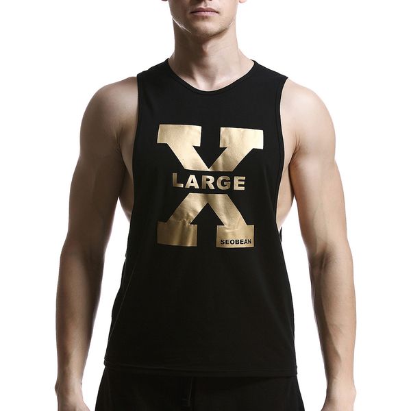 men' summer vest debardeur homme air-permeable printing leisure home sports vest bodybuilding musculation gym tank new 2019, White;black
men' summer vest debardeur homme air-permeable printing leisure home sports vest bodybuilding musculation gym tank new 2019, White;black