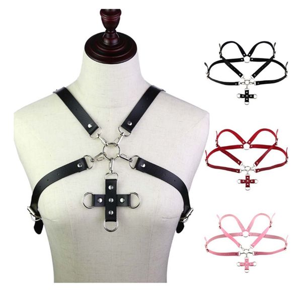 leather harness cage bra cross shoulder strap lingerie fetish punk pendant body bondage adjust plus size harness belt, Black;white
leather harness cage bra cross shoulder strap lingerie fetish punk pendant body bondage adjust plus size harness belt, Black;white