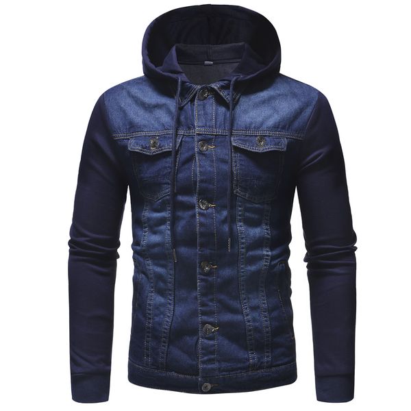 2018 mens' autumn winter hooded vintage distressed demin jacket coat outwear new fashion single breasted men coats, Black;brown
2018 mens' autumn winter hooded vintage distressed demin jacket coat outwear new fashion single breasted men coats, Black;brown