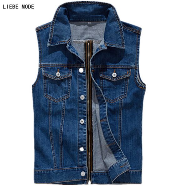 punk style men's slim fit denim vest back zipper waistcoat jeans men sleeveless jacket coat outwear casual hombres chalecos xxxl, Black;white
punk style men's slim fit denim vest back zipper waistcoat jeans men sleeveless jacket coat outwear casual hombres chalecos xxxl, Black;white
