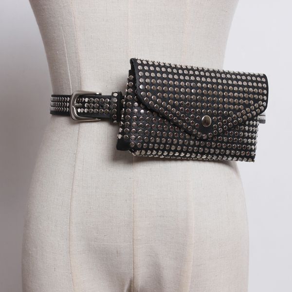 fashion rivets waist pack luxury designer fanny pack small women waist bag phone pouch punk belt bag purse
fashion rivets waist pack luxury designer fanny pack small women waist bag phone pouch punk belt bag purse