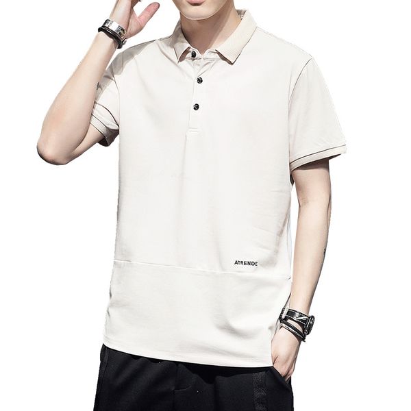 polo men shirt business style casual style mature lapel pure color light blue white black letter breathable summer shirt 
polo men shirt business style casual style mature lapel pure color light blue white black letter breathable summer shirt