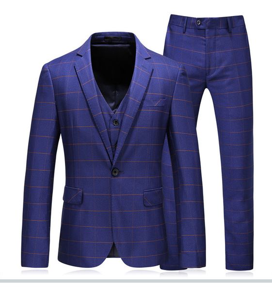 jacket+pants+vest) 2019 blue italian style tuxedo 3 pieces men suits notch lapel business men office suit, White;black
jacket+pants+vest) 2019 blue italian style tuxedo 3 pieces men suits notch lapel business men office suit, White;black