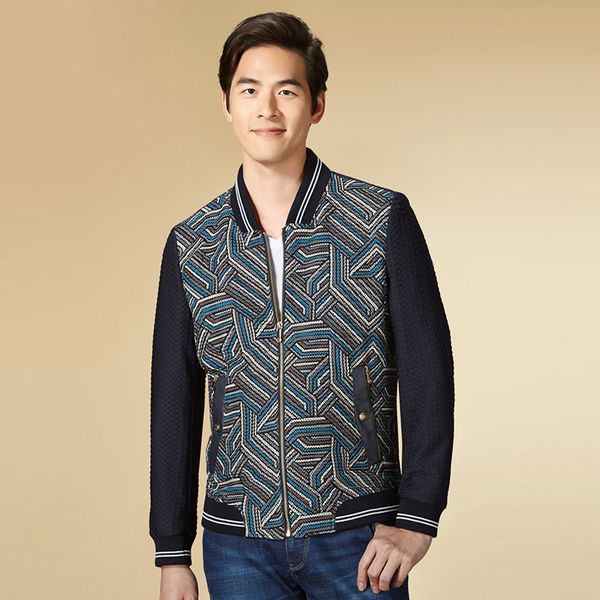 men's 2019 spring casual jacket contrast baseball collar knit contrast jacket, Black;brown
men's 2019 spring casual jacket contrast baseball collar knit contrast jacket, Black;brown