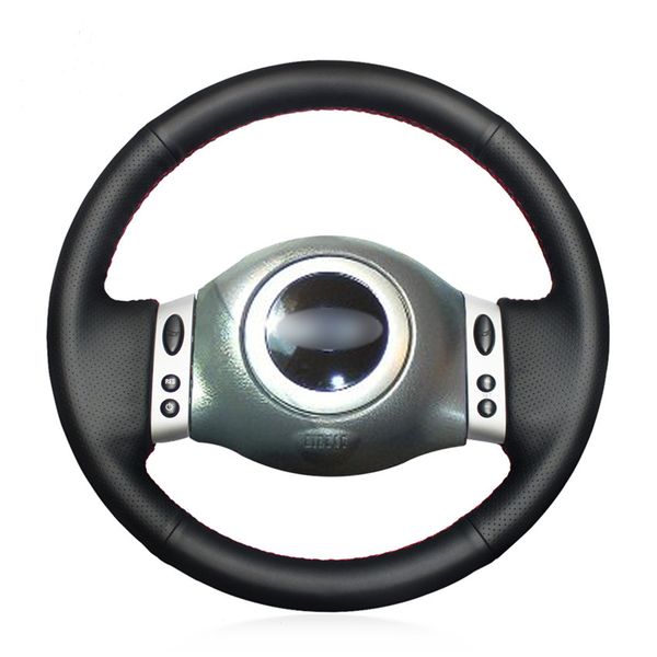 hand-stitched black artificial leather anti-slip soft comfortable car steering wheel cover for mini coupe 2001-2006
hand-stitched black artificial leather anti-slip soft comfortable car steering wheel cover for mini coupe 2001-2006