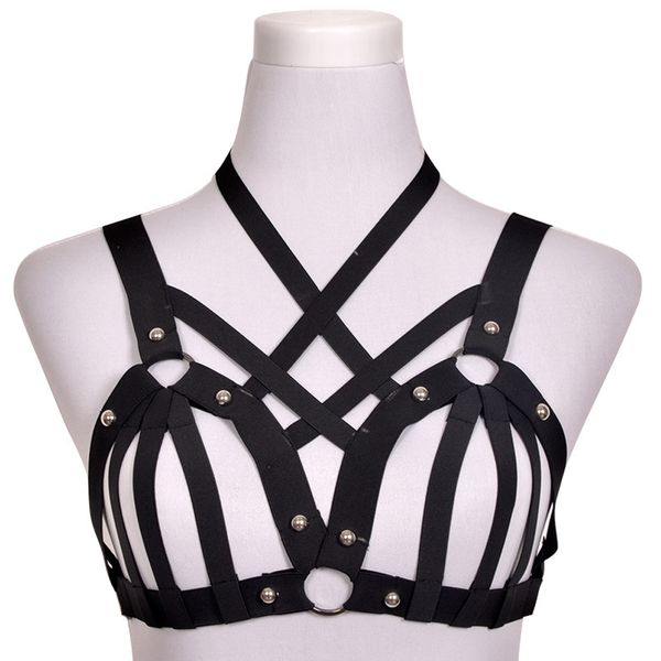 women lingerie cupless bustier harness bra strapy bandage goth garter belt for female lady hollow out drop shipping, Black;white
women lingerie cupless bustier harness bra strapy bandage goth garter belt for female lady hollow out drop shipping, Black;white