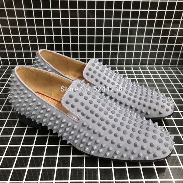 2019 low cut heel handmade full blue suede leather outsole rivets prom men loafers red bottom leather casual loafers dress shoes, Black
2019 low cut heel handmade full blue suede leather outsole rivets prom men loafers red bottom leather casual loafers dress shoes, Black