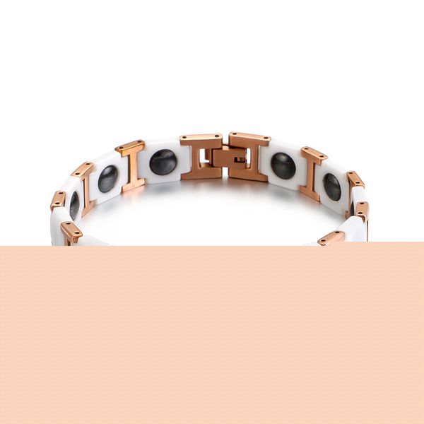 fashion men and women stainless steel personality hexagonal ceramic bracelet rose gold magnet jewelry, Black
fashion men and women stainless steel personality hexagonal ceramic bracelet rose gold magnet jewelry, Black