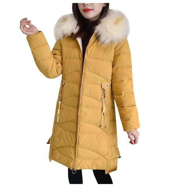 women's down & parkas 2021 winter coat women womens warm long-sleeved detachable fur collar hat slim fit outwear chaqueta mujer, Black
women's down & parkas 2021 winter coat women womens warm long-sleeved detachable fur collar hat slim fit outwear chaqueta mujer, Black