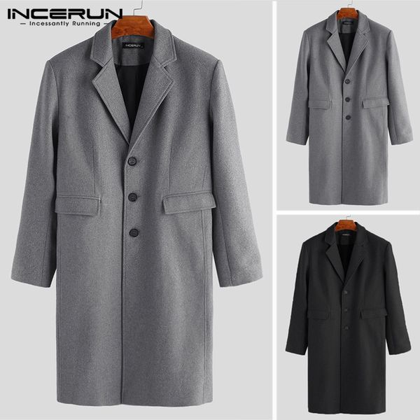 incerun men's long windbreaker winter new woolen coat over knees coat lapel neck fashion 2019 men's warm 5xl, Black
incerun men's long windbreaker winter new woolen coat over knees coat lapel neck fashion 2019 men's warm 5xl, Black