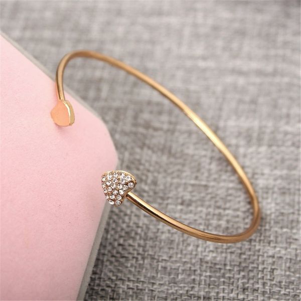 promotion fashion ladies adjustable crystal double heart bow bangle cuff opening bracelet for women jewelry gift mujer, Black
promotion fashion ladies adjustable crystal double heart bow bangle cuff opening bracelet for women jewelry gift mujer, Black
