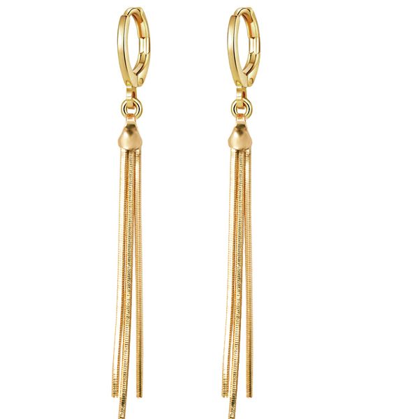 mxgxfam gold color 18 k drop snke chain tassel earrings for women fashion xp jewelry, Silver
mxgxfam gold color 18 k drop snke chain tassel earrings for women fashion xp jewelry, Silver