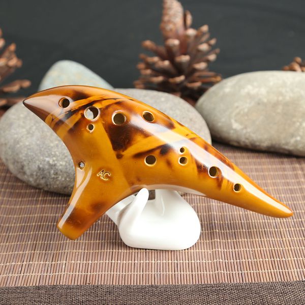 12 holes ceramic ocarina flute white porcelain alto c smoked burn musical instrument with music score 3 colors
12 holes ceramic ocarina flute white porcelain alto c smoked burn musical instrument with music score 3 colors