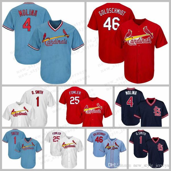 ST. LOUIS 4 Yadier Molina CARDINALS jersey 46 Paul Goldschmidt Smith 1 Ozzie 25 Dexter Fowler Baseball Jerseys
ST. LOUIS 4 Yadier Molina CARDINALS jersey 46 Paul Goldschmidt Smith 1 Ozzie 25 Dexter Fowler Baseball Jerseys