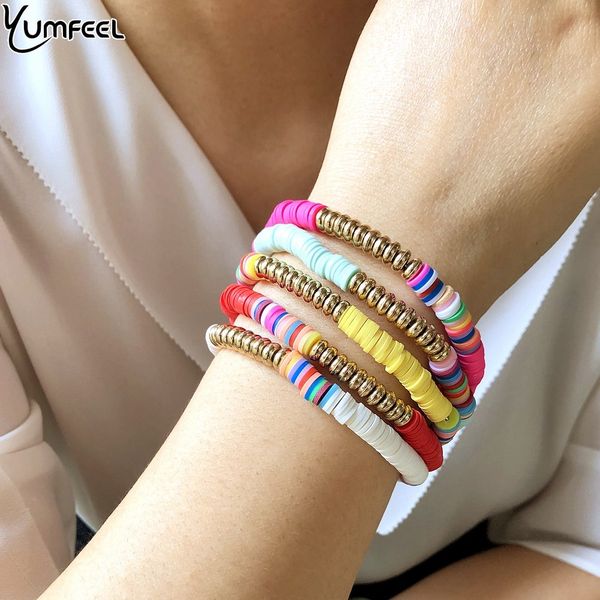 yumfeel brand new polymer clay bracelet handmade soft pottery 5 colors women bracelet jewelry, Black
yumfeel brand new polymer clay bracelet handmade soft pottery 5 colors women bracelet jewelry, Black
