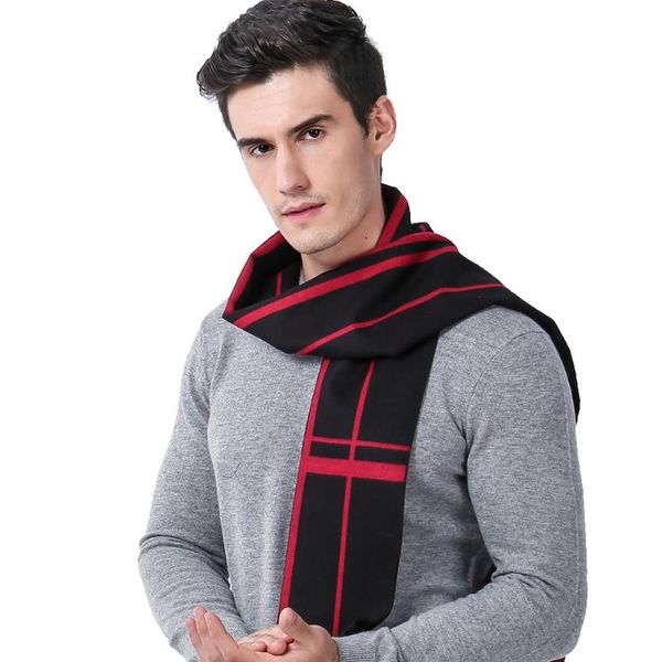 2019 classic business leisure black red stripe men scarf winter cashmere warm wool grey brown navy blue scarfs for father, Blue;gray
2019 classic business leisure black red stripe men scarf winter cashmere warm wool grey brown navy blue scarfs for father, Blue;gray