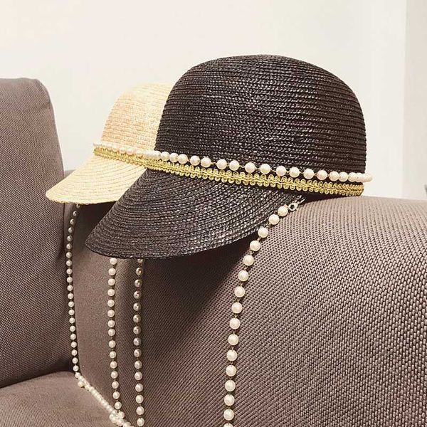 hats for women summer 2020 japan pearl chain decoration natural straw baseball hat fashion hat equestrian duck tongue grass, Blue;gray
hats for women summer 2020 japan pearl chain decoration natural straw baseball hat fashion hat equestrian duck tongue grass, Blue;gray