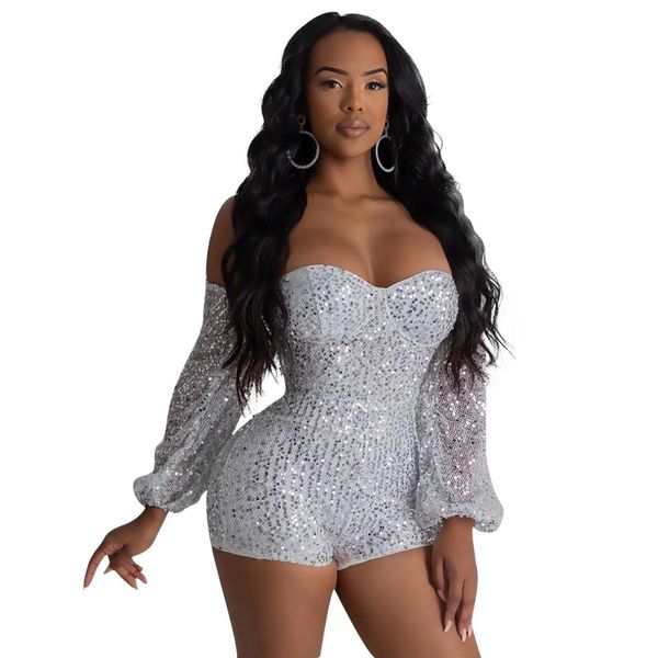 summer autumn women off shoulder plunging v-neck sequins bodysuit bodycon jumpsuit club night party romper playsuit gl320, Black;white
summer autumn women off shoulder plunging v-neck sequins bodysuit bodycon jumpsuit club night party romper playsuit gl320, Black;white