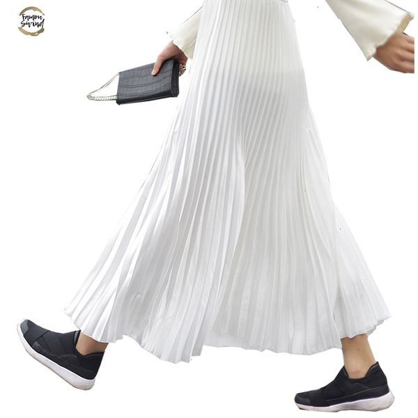 women long pleated skirt high waist women white long skirt female autumn vintage women maxi skirt saia, Black
women long pleated skirt high waist women white long skirt female autumn vintage women maxi skirt saia, Black