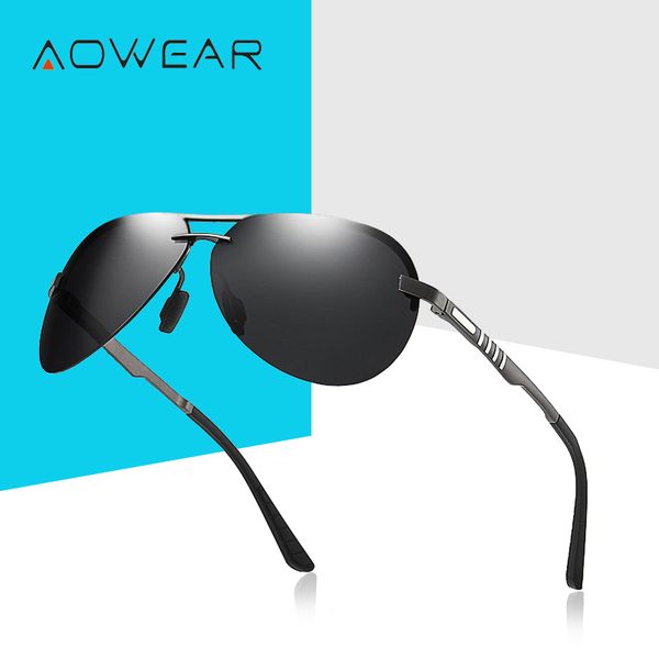 aowear 2018 brand design rimless sunglasses men polarized uv400 retro glasses driving goggles shades sun glasses for male female, White;black
aowear 2018 brand design rimless sunglasses men polarized uv400 retro glasses driving goggles shades sun glasses for male female, White;black