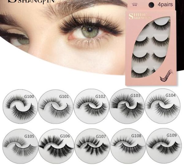 3d false eyelashes natural long full strip lashes handmade fake eyelashmakeup tools accessories 4 pairs/set with box package
3d false eyelashes natural long full strip lashes handmade fake eyelashmakeup tools accessories 4 pairs/set with box package