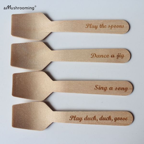 x100 personalized candy bar dessert spoons biodegradable disposable wooden ice cream spoons truth or dare games supplies
x100 personalized candy bar dessert spoons biodegradable disposable wooden ice cream spoons truth or dare games supplies