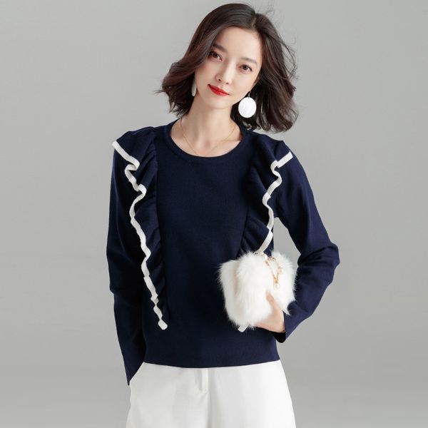 knitted pullovers women 2018 new autumn o neck long sleeve ruched pullover pull femme jumper knitwear woman sweaters, White;black
knitted pullovers women 2018 new autumn o neck long sleeve ruched pullover pull femme jumper knitwear woman sweaters, White;black