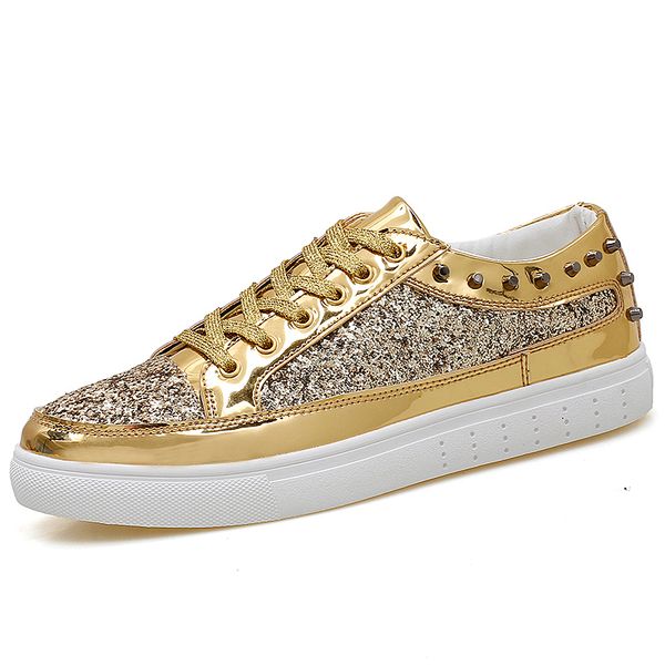 2019 new casual women shoes spring autumn pu bling fashion sliver sneakers women lace-up ladies flats shoes big size 36-44, Black
2019 new casual women shoes spring autumn pu bling fashion sliver sneakers women lace-up ladies flats shoes big size 36-44, Black