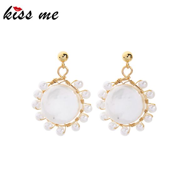 kissme handmade round shell drop earrings for women gifts exquisite acrylic pearl gold color 2020 new fashion jewelry wholesale, Silver
kissme handmade round shell drop earrings for women gifts exquisite acrylic pearl gold color 2020 new fashion jewelry wholesale, Silver