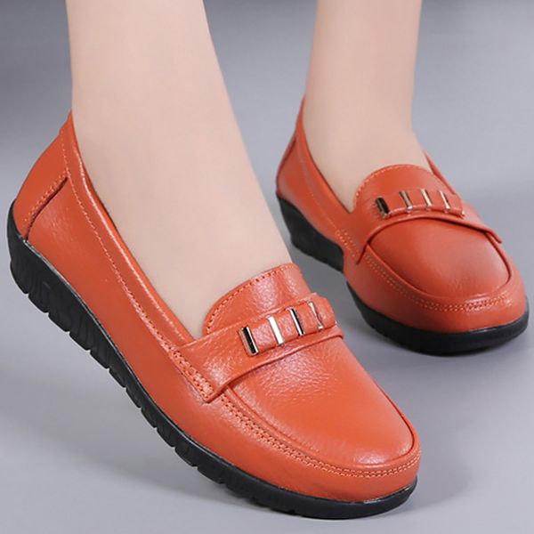 cow leather shoes women spring/autumn flats 2019 wedges shoes woman slip-on loafers round toe genuine leather, Black
cow leather shoes women spring/autumn flats 2019 wedges shoes woman slip-on loafers round toe genuine leather, Black