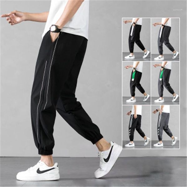 long pants fashion beam feet pencil pants summer thin straight sport casual pocket trousers loose quick dry man ice silk, Black
long pants fashion beam feet pencil pants summer thin straight sport casual pocket trousers loose quick dry man ice silk, Black