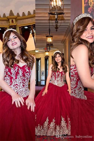 new burgundy ball gown quinceanera dresses sweetheart beaded appliqued ruched long plus size evening prom gowns vestidos de quinceañera, Blue;red
new burgundy ball gown quinceanera dresses sweetheart beaded appliqued ruched long plus size evening prom gowns vestidos de quinceañera, Blue;red