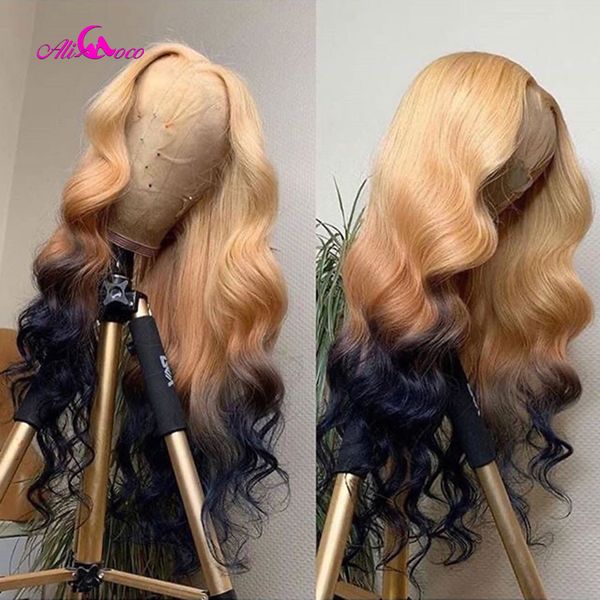 ali coco 150% 613/4/1b human hair wig brazilian remy body wave lace front wig green red light bule ombre 613 wigs for women, Black;brown
ali coco 150% 613/4/1b human hair wig brazilian remy body wave lace front wig green red light bule ombre 613 wigs for women, Black;brown