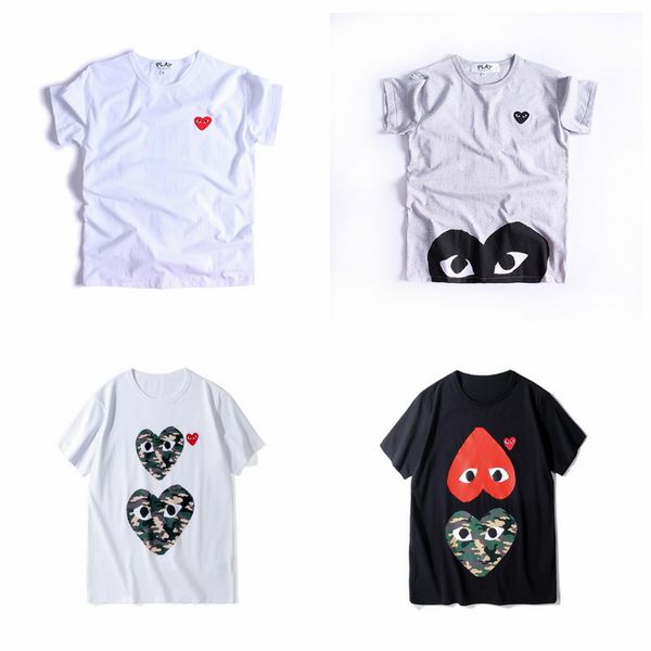 lover com men women commes black new play 1 cdg embroidered double heart short sleeve t-shirts embroidery red heart tee, Black;blue
lover com men women commes black new play 1 cdg embroidered double heart short sleeve t-shirts embroidery red heart tee, Black;blue