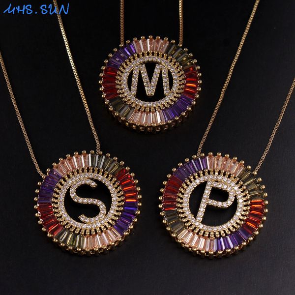 mhs.sun gold color 26 letter pendant necklace alphabet chain necklace colorful cz zircon jewelry for women christmas gift, Silver
mhs.sun gold color 26 letter pendant necklace alphabet chain necklace colorful cz zircon jewelry for women christmas gift, Silver