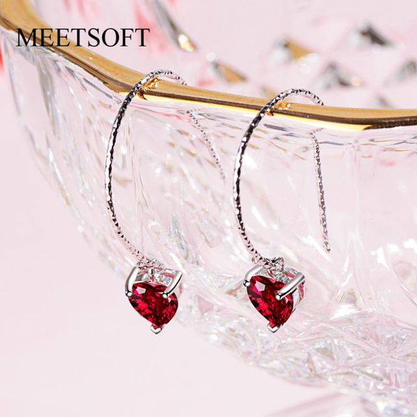 meetsoft 925 silver prevent allergy hoop earrings for women trendy design circle crystal red heart jewelry gift, Golden;silver
meetsoft 925 silver prevent allergy hoop earrings for women trendy design circle crystal red heart jewelry gift, Golden;silver