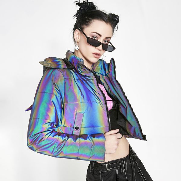 women's down & parkas 2021 autumn winter women casual reflective long sleeve zipper hooded warm coat fashion streetwear short jackets c, Black
women's down & parkas 2021 autumn winter women casual reflective long sleeve zipper hooded warm coat fashion streetwear short jackets c, Black