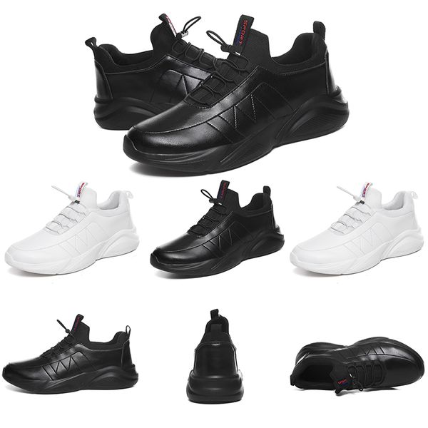 wholesale running shoes for men women triple black white leather platform sports sneakers mens trainers homemade brand made in china, White;red 
wholesale running shoes for men women triple black white leather platform sports sneakers mens trainers homemade brand made in china, White;red