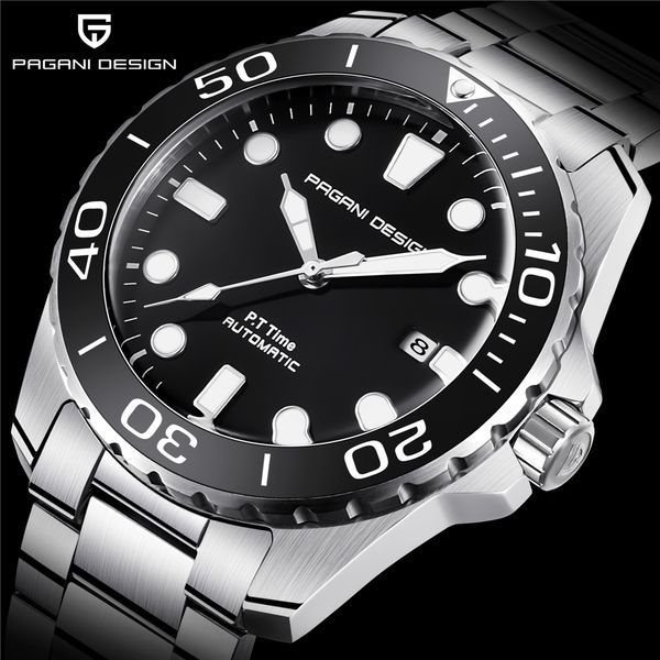 pagani design automatic men watch brand men luxury watches stainless steel waterproof business sport mechanical wristwatch, Slivery;brown
pagani design automatic men watch brand men luxury watches stainless steel waterproof business sport mechanical wristwatch, Slivery;brown