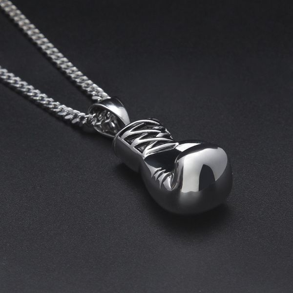 fashion- hip hop necklace jewelry stainless steel boxing gloves pendant necklace with 60cm gold cuban chain, Silver
fashion- hip hop necklace jewelry stainless steel boxing gloves pendant necklace with 60cm gold cuban chain, Silver