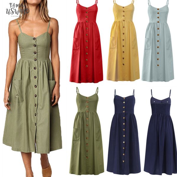 floral womens summer midi dresses boho backless sleeveless button striped dot solid midi dress slip sundress with pockets robe, Black;gray
floral womens summer midi dresses boho backless sleeveless button striped dot solid midi dress slip sundress with pockets robe, Black;gray