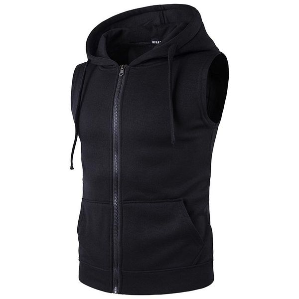 2017 trend men and women autumn and winter new men's hooded zipper pocket fashion ve sweatshirt st coat, Black
2017 trend men and women autumn and winter new men's hooded zipper pocket fashion ve sweatshirt st coat, Black