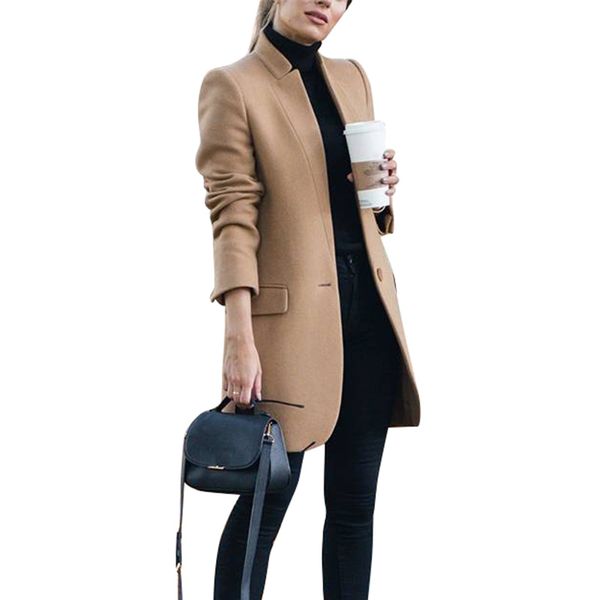 woolen coat female mid-long wool pocket coat autumn winter women abrigo mujer slim wool jackets female outwear plus size s-5xl, Black
woolen coat female mid-long wool pocket coat autumn winter women abrigo mujer slim wool jackets female outwear plus size s-5xl, Black