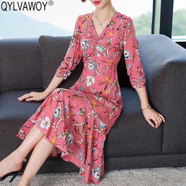 vintage party 100% silk summer dress women clothes 2019 korean floral dress women dresses pink midi elegant vestido my2831, Black;gray
vintage party 100% silk summer dress women clothes 2019 korean floral dress women dresses pink midi elegant vestido my2831, Black;gray