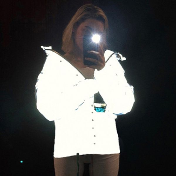 winter long reflective parka women glow in the dark luminous coat thick loose glowing jacket hip outwear warm streetwear, Black
winter long reflective parka women glow in the dark luminous coat thick loose glowing jacket hip outwear warm streetwear, Black