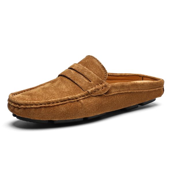 man genuine leather loafers summer male moccasins for men casual shoes soft masculino breathable mens half slipper flock flats, Black
man genuine leather loafers summer male moccasins for men casual shoes soft masculino breathable mens half slipper flock flats, Black