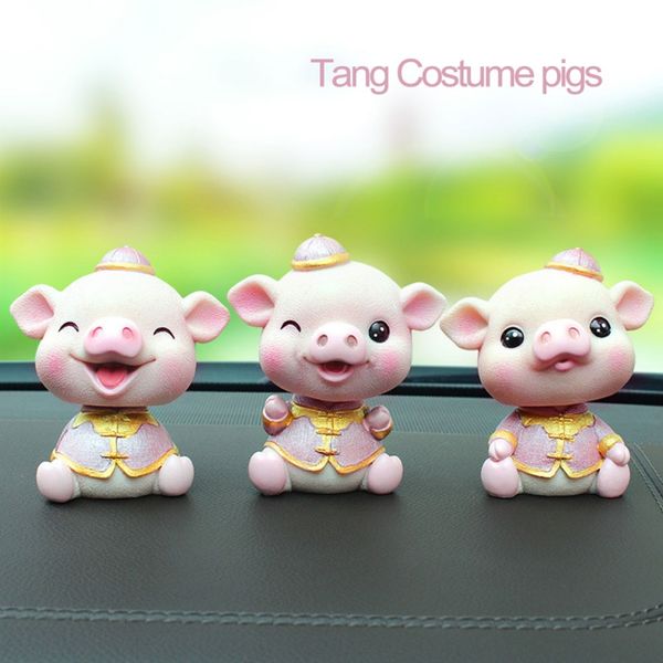 car ornament resin swing head cute tang costume couple pig home decoration pig action figure toys car accessories gift ornaments
car ornament resin swing head cute tang costume couple pig home decoration pig action figure toys car accessories gift ornaments
