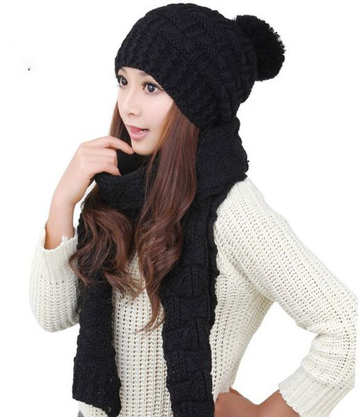 2018 autumn and winter new women's hats and scarves thickening warm knitted women hat and scarf two-piece suits, Blue;gray
2018 autumn and winter new women's hats and scarves thickening warm knitted women hat and scarf two-piece suits, Blue;gray