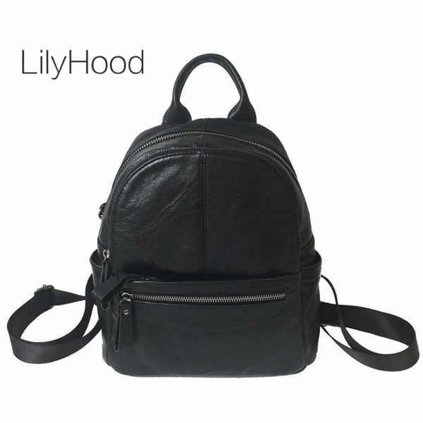 casual cow leather black daypack women teenager fashion quality genuine leather flap no fabric book backpack back to school bag
casual cow leather black daypack women teenager fashion quality genuine leather flap no fabric book backpack back to school bag
