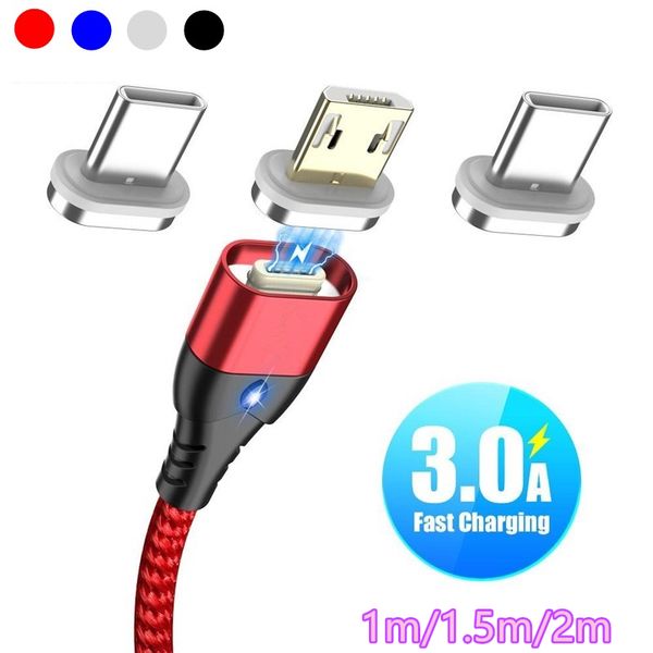 magnetic micro 3a usb fast charge cable (1m 1.5m 2m) for samsung s10 android type-c
magnetic micro 3a usb fast charge cable (1m 1.5m 2m) for samsung s10 android type-c